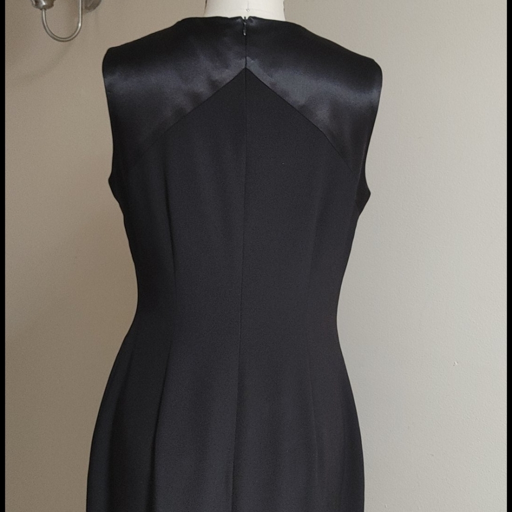 Tahari Black Long Gown 10 - Picture 7 of 15